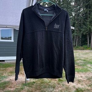 Love Your Melon Gray Quarter Zip Sweater